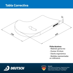 Tabla corrector de brazada