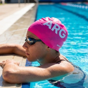 Gorra natación Deutsch Argentina OW - Fucsia