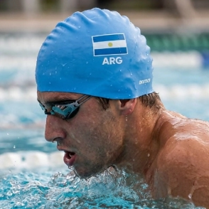 Gorra natación Deutsch Argentina SP - Celeste