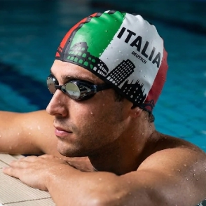 Gorra de natación silicona Deutsch Italia