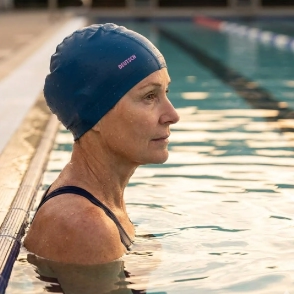 Gorra natación Polyflex PU Adulto Deutsch - Azul