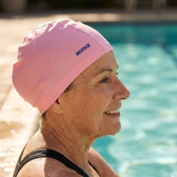 Gorra nataci�n Polyflex PU Adulto Deutsch - Rosa