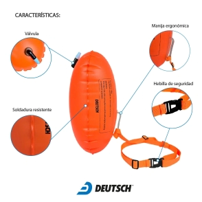 Boya de natacion 20L Deutsch Naranja