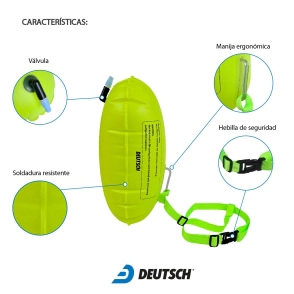 Boya de natacion 20L Deutsch Verde