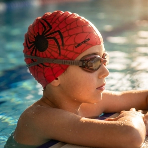 Gorra nataci�n ni�os silicona Spider
