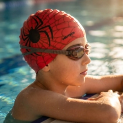 Gorra nataci�n ni�os silicona Spider