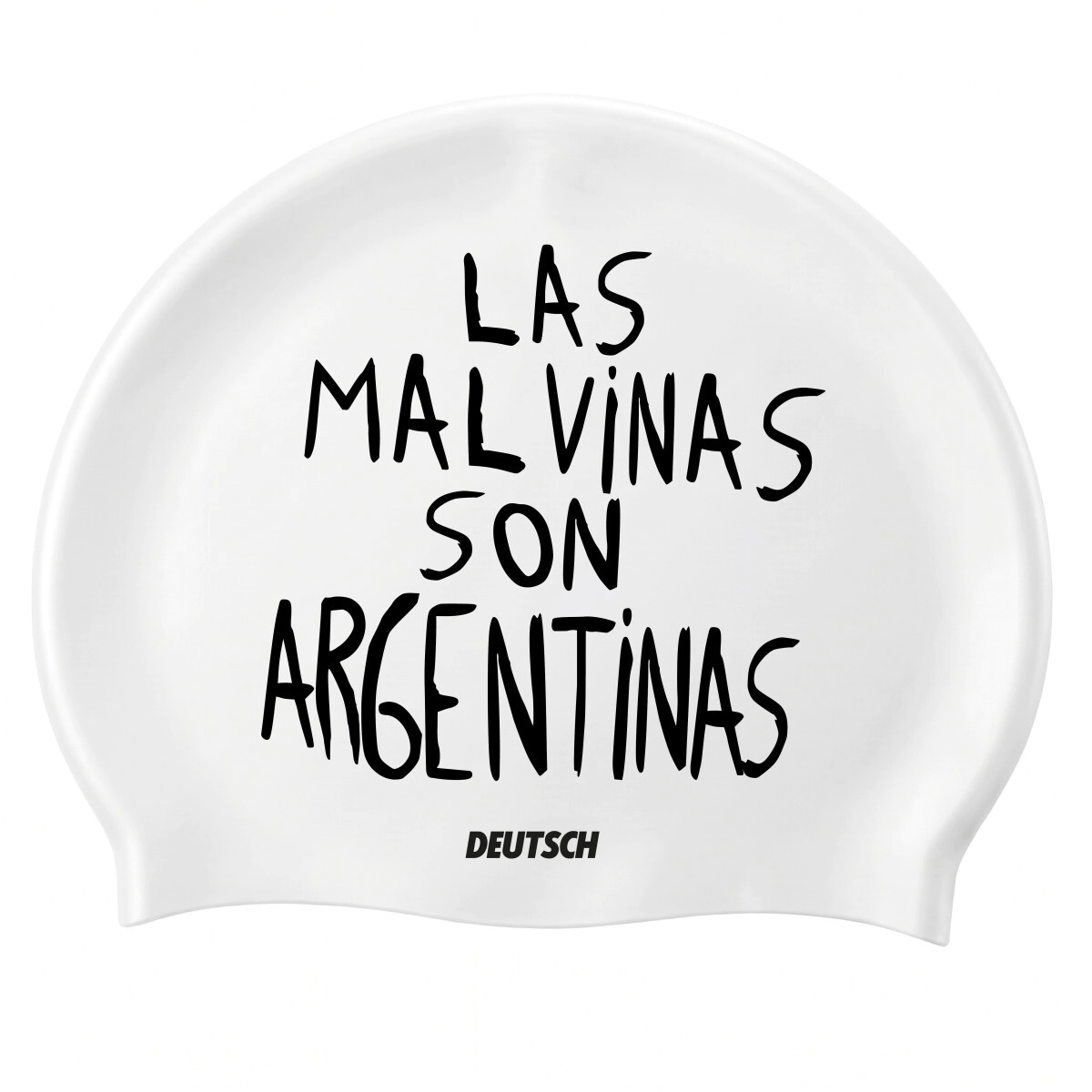 Gorra nataci�n Deutsch Malvinas Argentinas Blanca