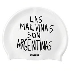 Gorra nataci�n Deutsch Malvinas Argentinas Blanca