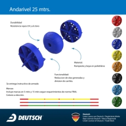 Andarivel 25 m sin cable