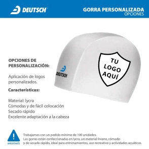 Gorra de lycra personalizada