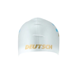 Gorra de silicona nataci�n Argentina Deutsch Blanco/dorado