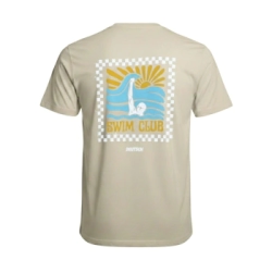 Remera algod�n nataci�n Deutsch Swim Club Beige