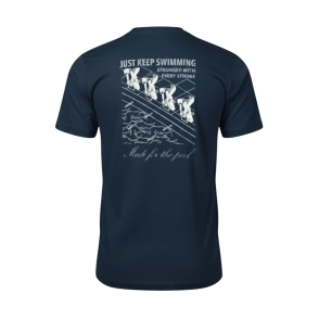 Remera  algod&oacute;n nataci&oacute;n Deutsch The Pool Azul