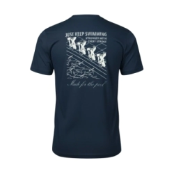 Remera  algod�n nataci�n Deutsch The Pool Azul