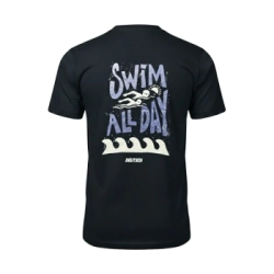 Remera algod�n nataci�n Deutsch All Day Azul