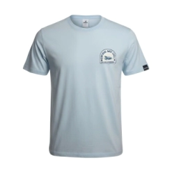 Remera algod�n nataci�n Deutsch Swim and Chill Celeste