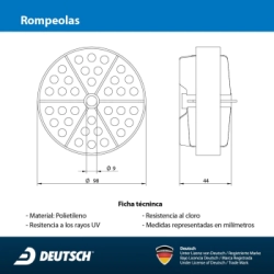 Rompeolas para andarivel